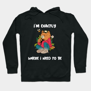 I'm exactly where I need to be Hoodie